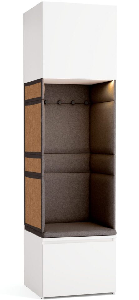 Paket Maxi PLUS grafit omare z nišo Stor 225 cm