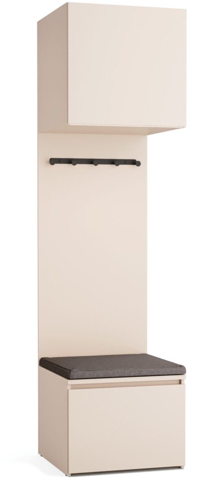 Omara z nišo Stor, peščeno ogrodje, vrata peščena, 225 cm