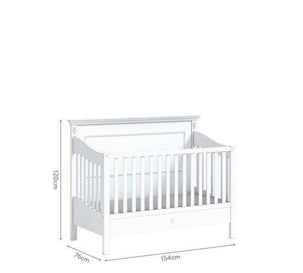 Otroška posteljica Romantic Baby 70 x 140 cm