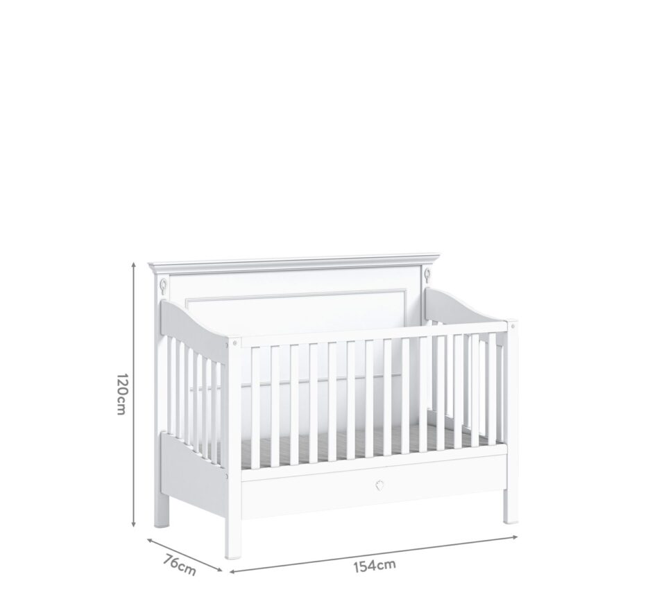 Otroška posteljica Romantic Baby 70 x 140 cm