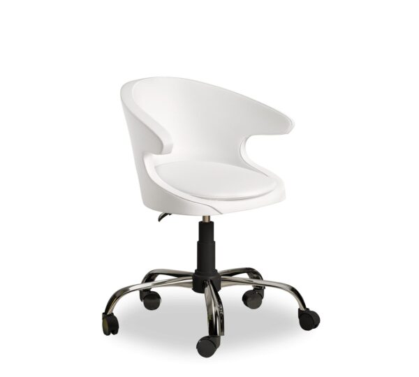 Otroški pisalni stol White Pearl, bel
