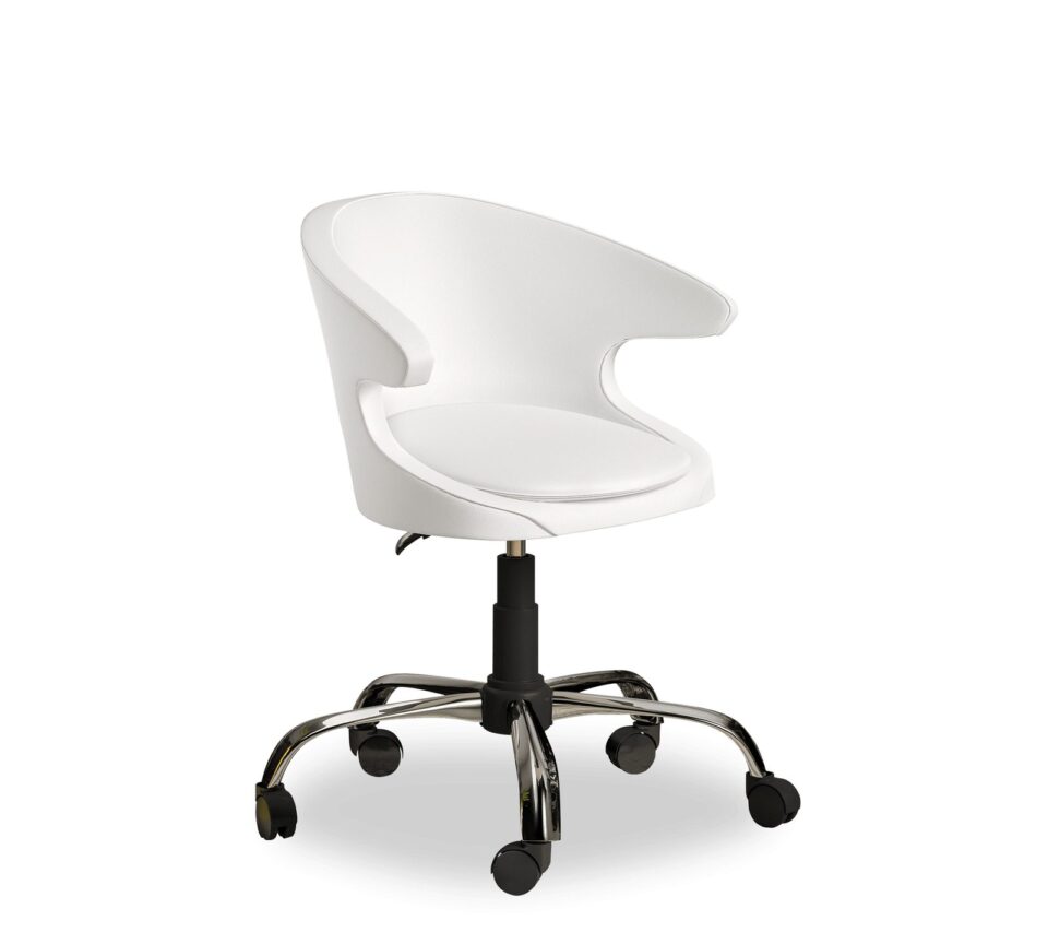 Otroški pisalni stol White Pearl, bel
