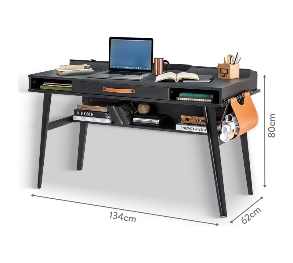 Pisalna miza Dark Metal 134 cm