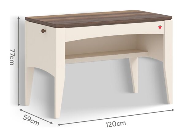 Radni stol Lapel, dimenzije 120 x 77 x 59 cm