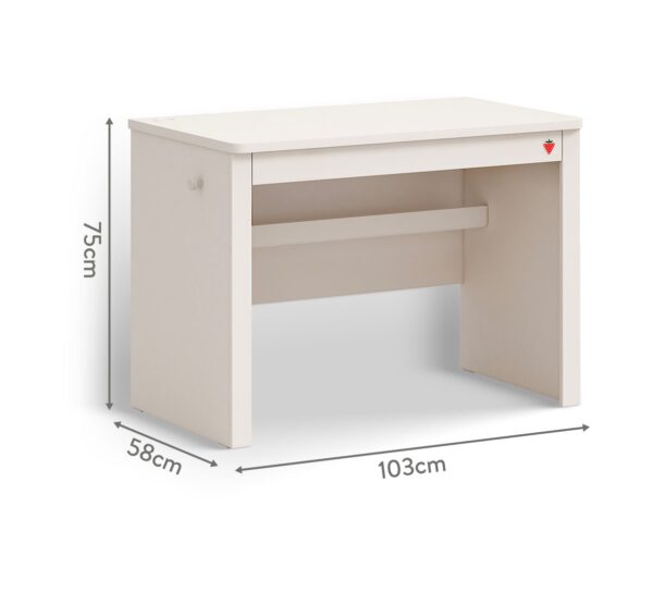 Radni stol Varia Cream, dimenzije 105 x 75 x 59 cm