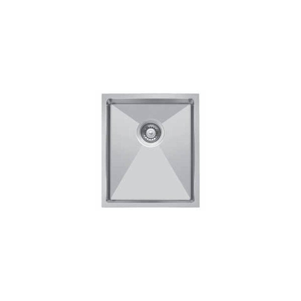 Podpultno inox korito CRUX-H34 za omarico širine 40 cm