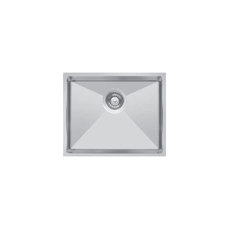Podpultno inox korito CRUX-H50 za omarico širine 60 cm