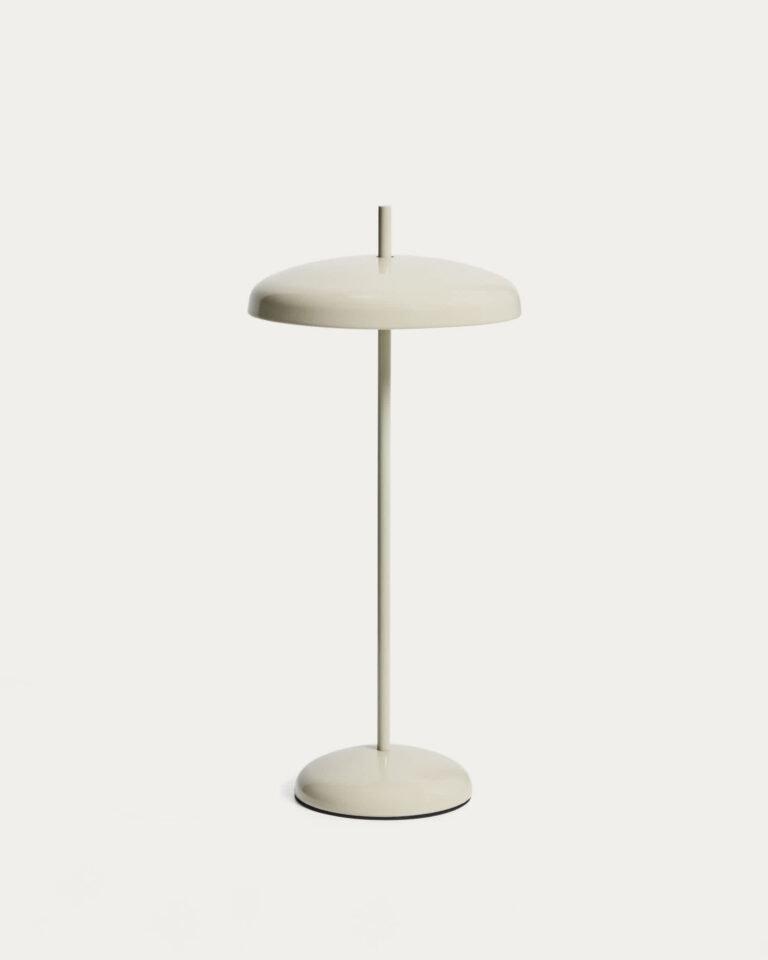 Namizna svetilka Porte, prenosna, aluminij, na baterijo, višina 35 cm