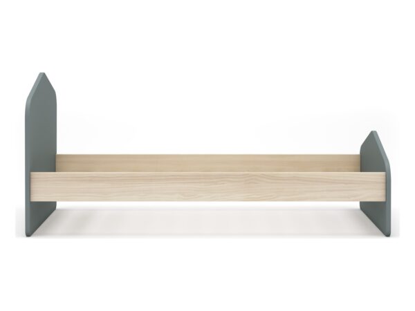 Postelja Estefania 90 x 190 cm v kaki zeleni barvi in borovini