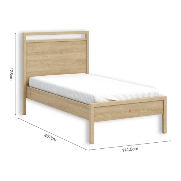 Postelja Mizu 100 x 200 cm z merami