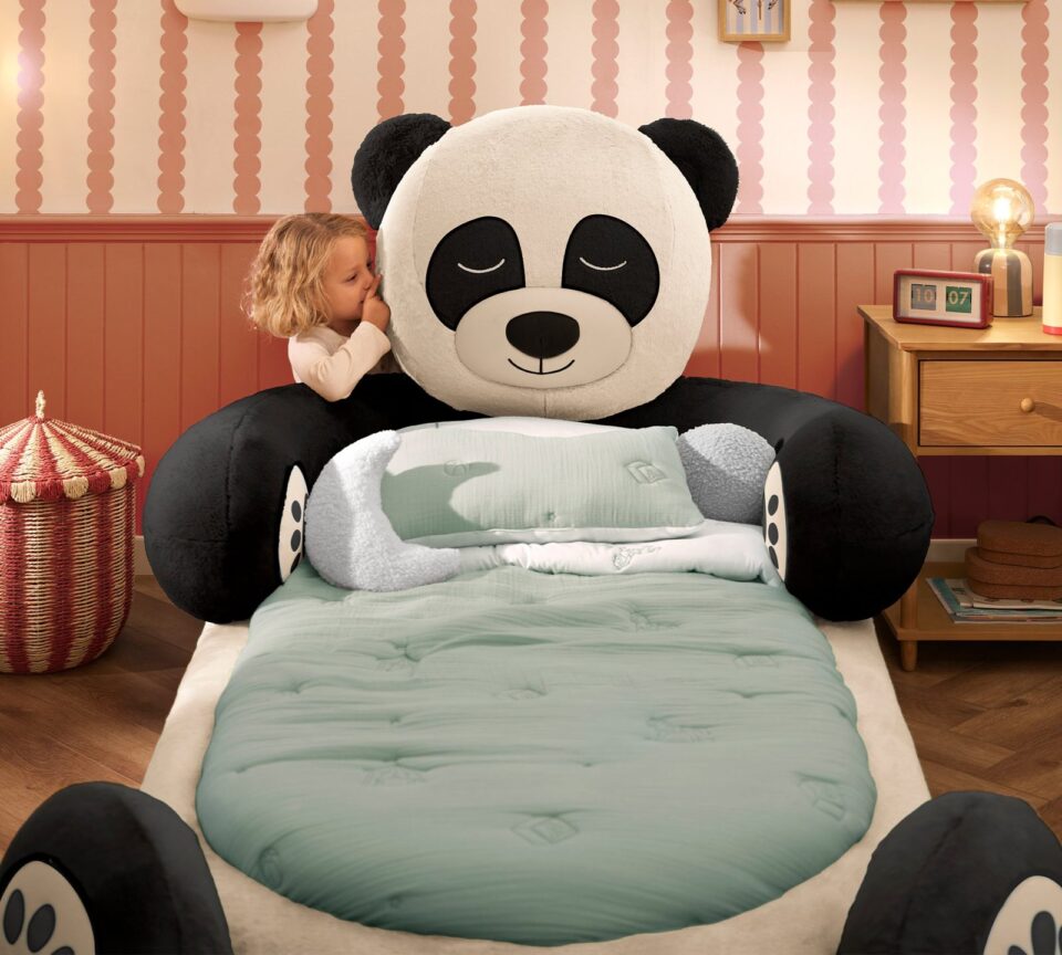 Postelja Panda od spredaj z ležiščem