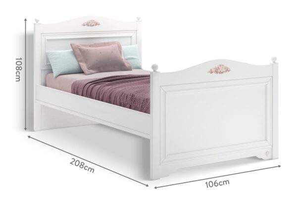 Krevet Rustic White, VIŠE DIMENZIJA
