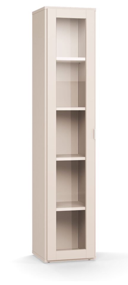 Ozka vitrina Simple, Peščeno bež