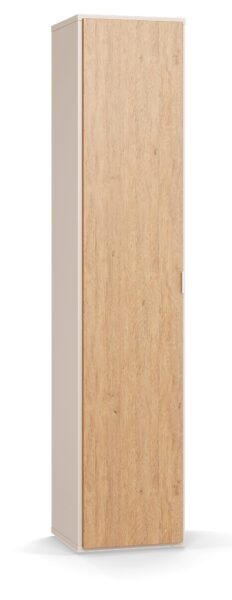 Zaprt ozek regal Simple, Hrast