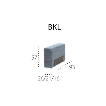Stranica Metro BKL, leva, širina 26, 21 ali 16 cm