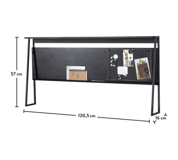 Studijska jedinica Dark Metal Line, dimenzije 120 x 57 x 16 cm