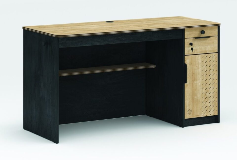Večja pisalna miza Black 138 cm