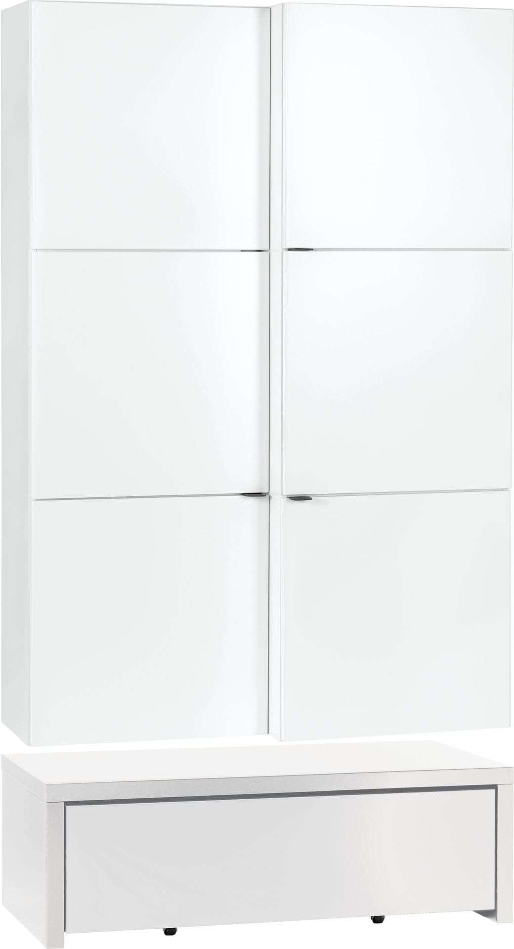 Zaprt regal na podestu s predalom Young Users Next 106 cm