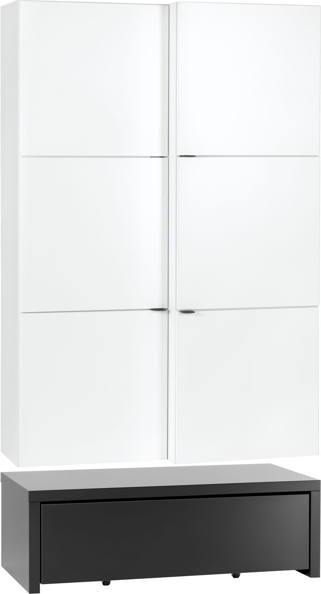 Zaprt regal na podestu s predalom Young Users Next 106 cm