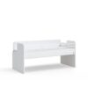 Zgornja postelja White modular s kovinsko ograjo