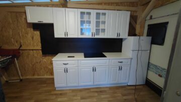 Blok kuhinja Michella, dolžine 260 cm, bela